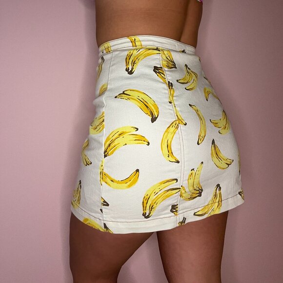 Button up denim banana skirt - Picture 2 of 7